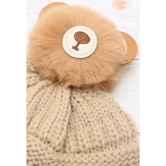 Most adorable children’s hat beige bear NWT - Picture 3 of 4